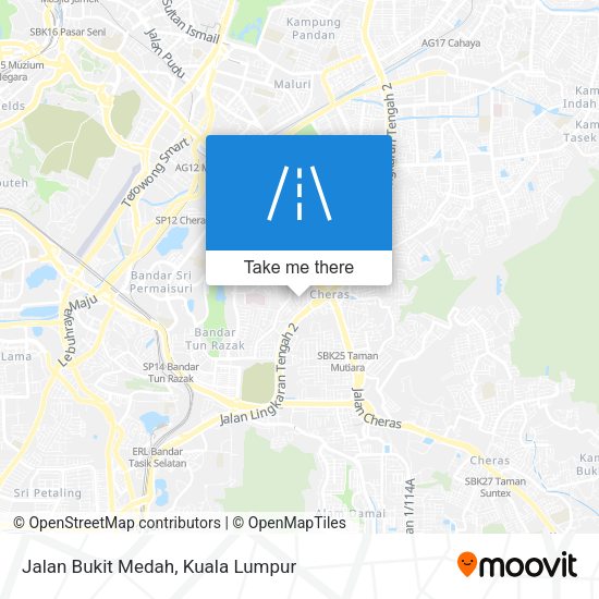 Jalan Bukit Medah map