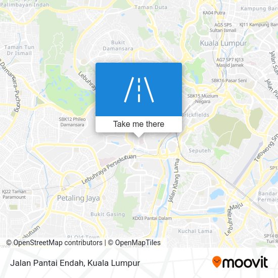 Peta Jalan Pantai Endah