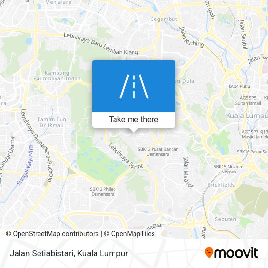 Jalan Setiabistari map