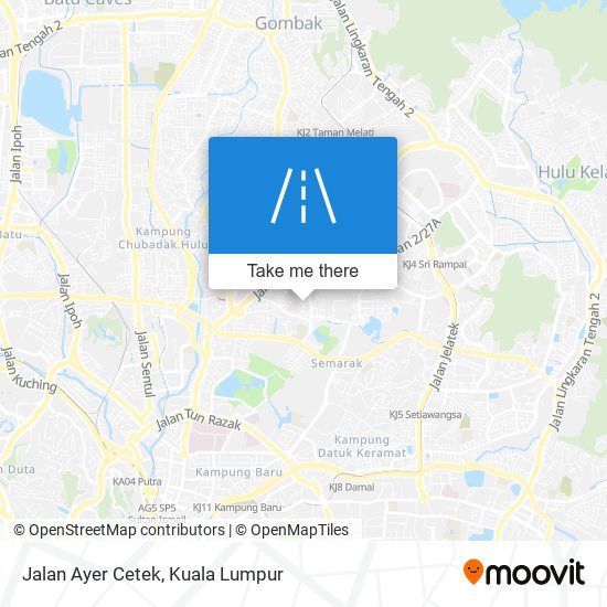 Peta Jalan Ayer Cetek