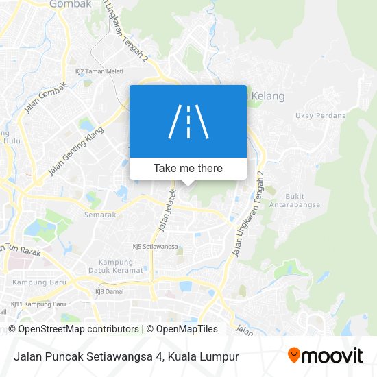 Peta Jalan Puncak Setiawangsa 4
