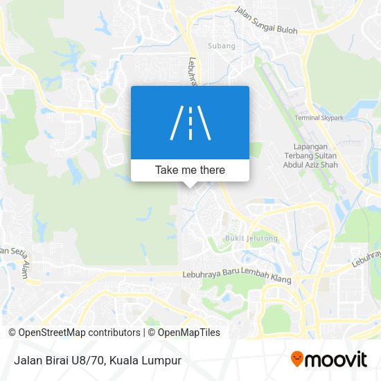 Jalan Birai U8/70 map