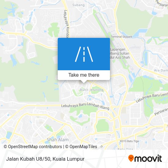 Jalan Kubah U8/50 map