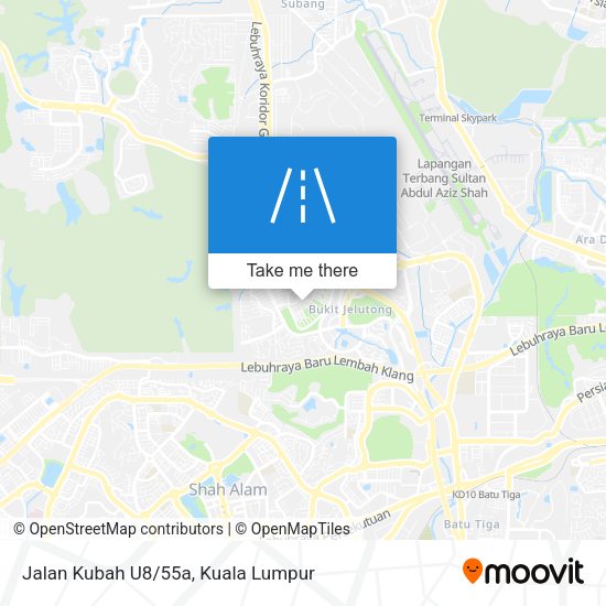 Jalan Kubah U8/55a map