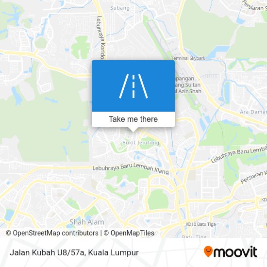 Peta Jalan Kubah U8/57a
