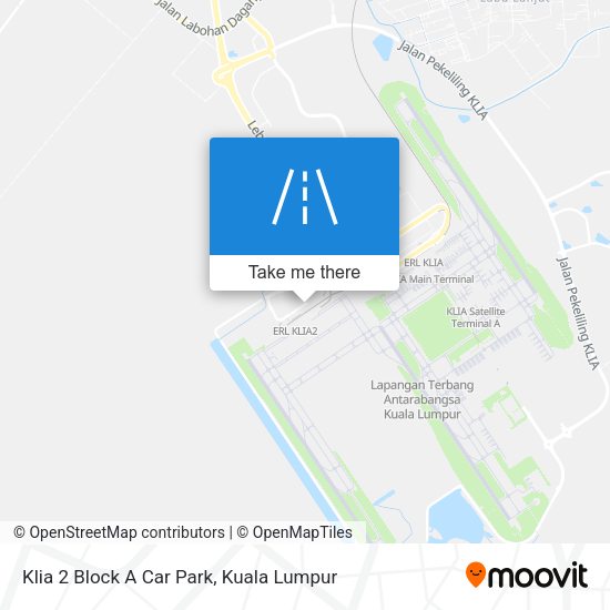 Klia 2 Block A Car Park map