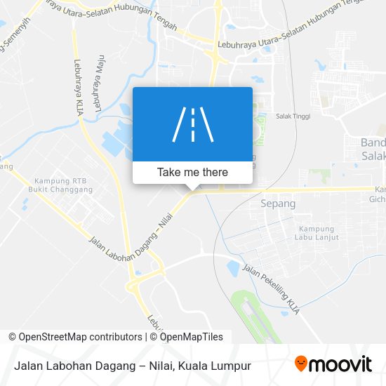 Jalan Labohan Dagang ‒ Nilai map