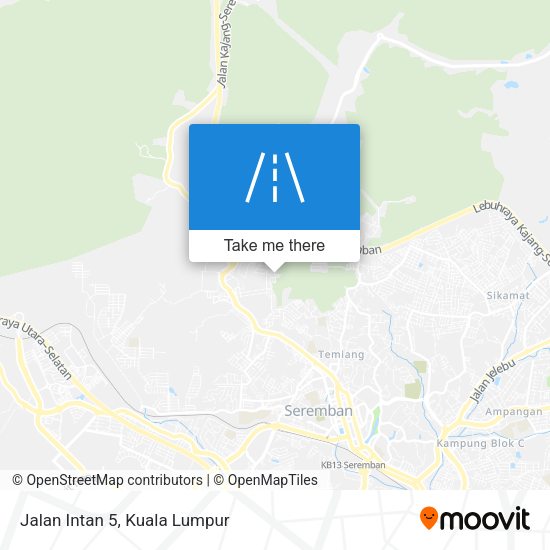 Jalan Intan 5 map