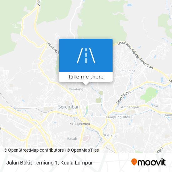 Jalan Bukit Temiang 1 map
