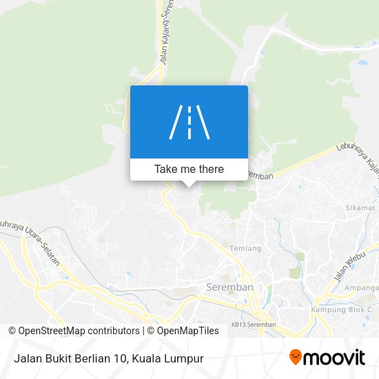 Peta Jalan Bukit Berlian 10