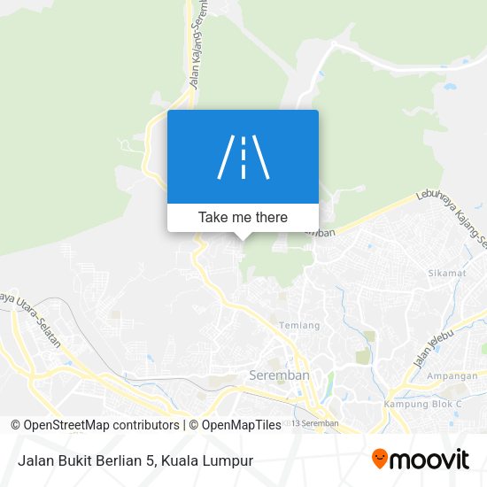 Jalan Bukit Berlian 5 map