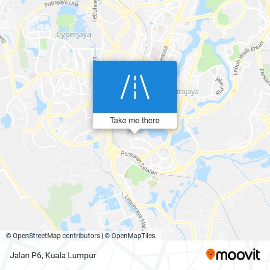 Jalan P6 map