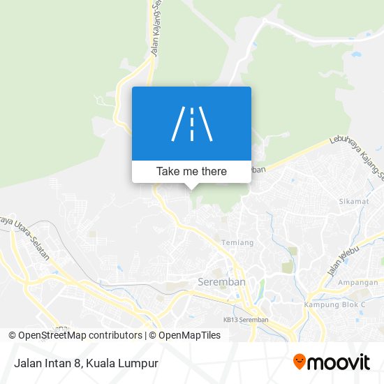 Jalan Intan 8 map