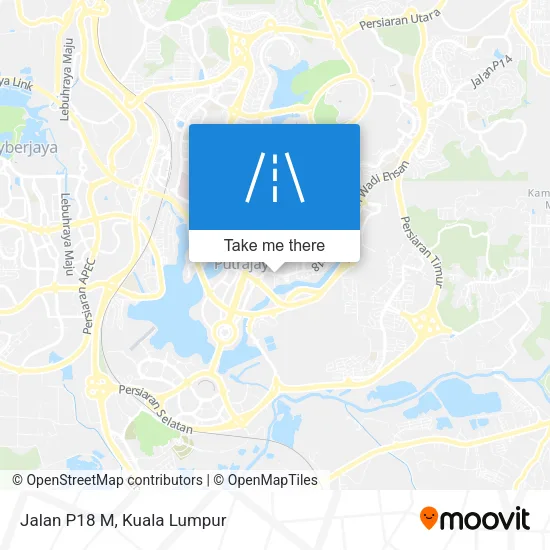Jalan P18 M map