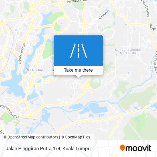 Peta Jalan Pinggiran Putra 1/4
