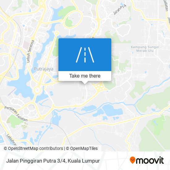 Jalan Pinggiran Putra 3/4 map