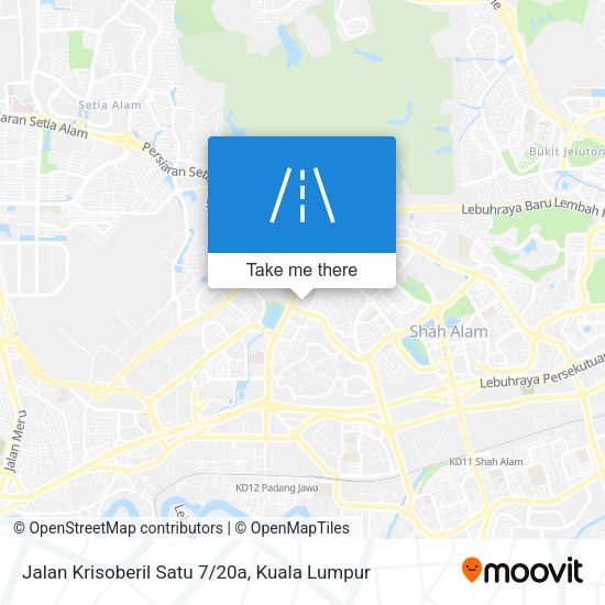 Peta Jalan Krisoberil Satu 7/20a