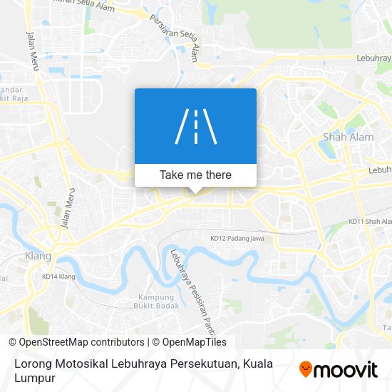 Lorong Motosikal Lebuhraya Persekutuan map