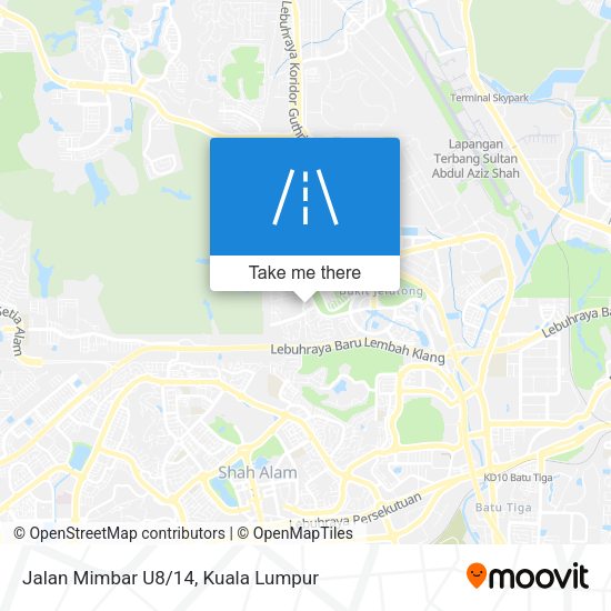 Jalan Mimbar U8/14 map
