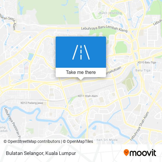 Bulatan Selangor map