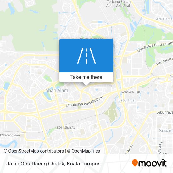 Peta Jalan Opu Daeng Chelak