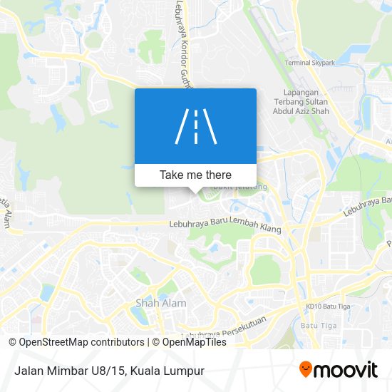 Jalan Mimbar U8/15 map