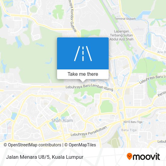 Jalan Menara U8/5 map