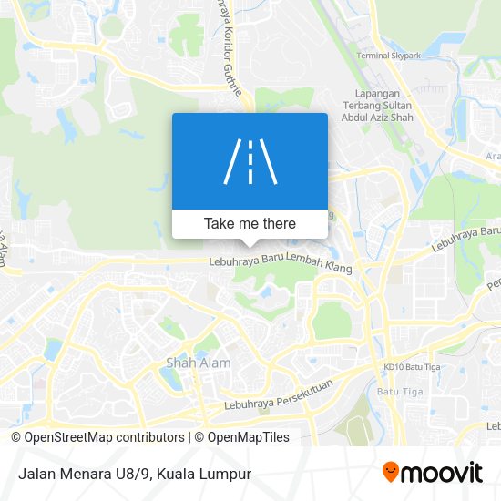 Jalan Menara U8/9 map