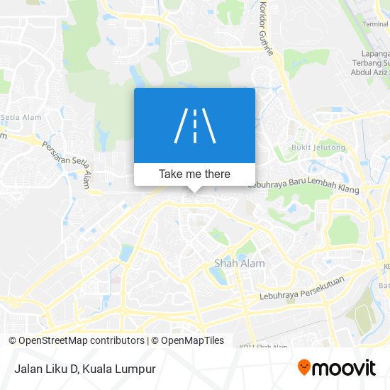 Jalan Liku D map