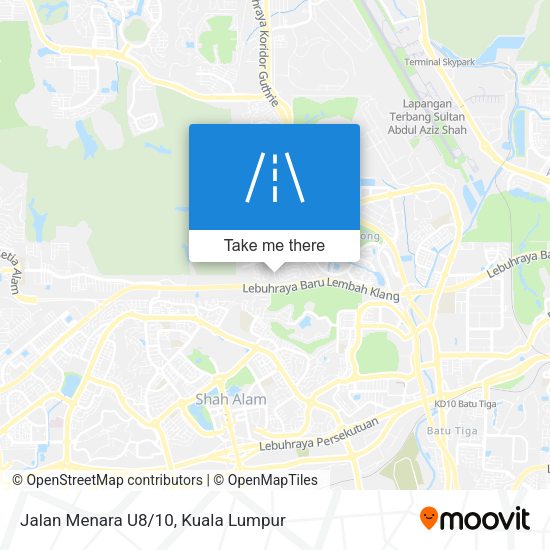 Peta Jalan Menara U8/10