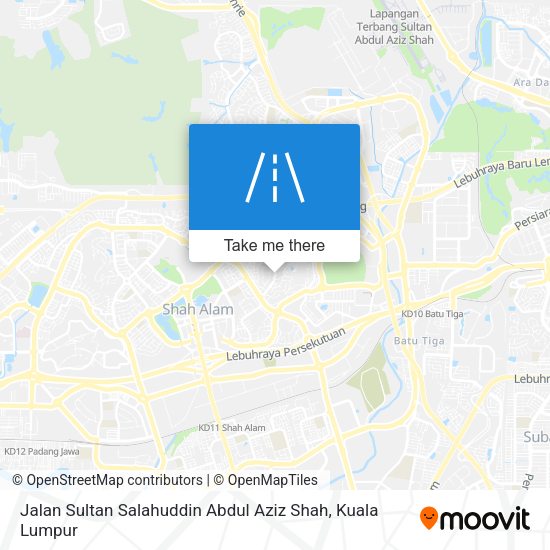 Jalan Sultan Salahuddin Abdul Aziz Shah map