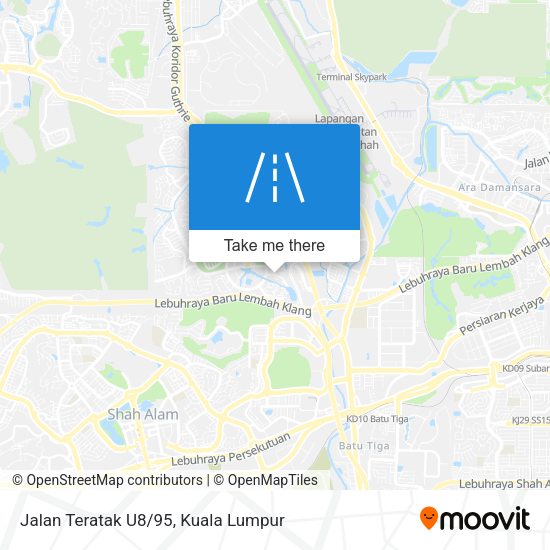 Jalan Teratak U8/95 map