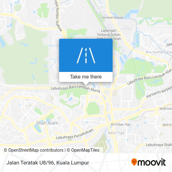 Peta Jalan Teratak U8/96