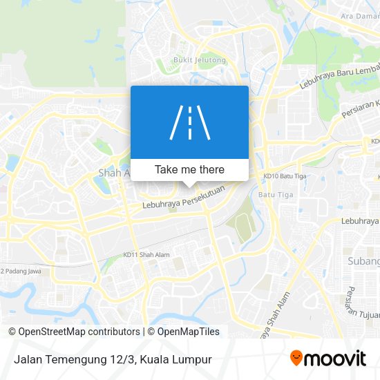 Jalan Temengung 12/3 map