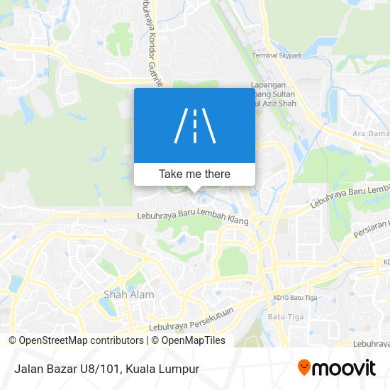Jalan Bazar U8/101 map