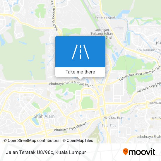Jalan Teratak U8/96c map