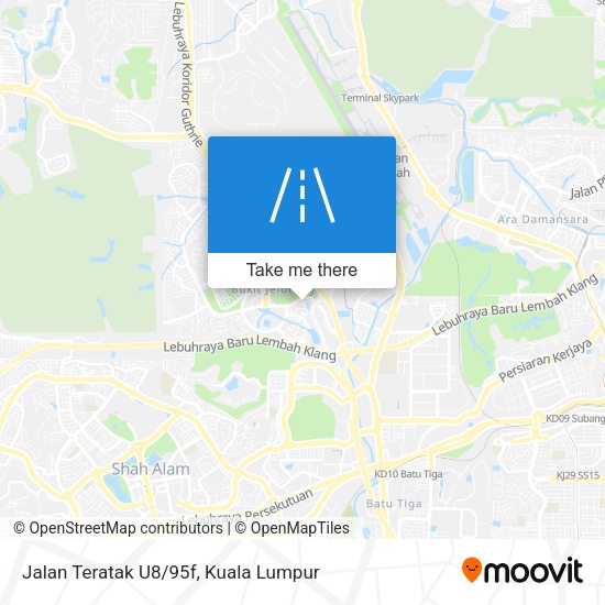 Jalan Teratak U8/95f map