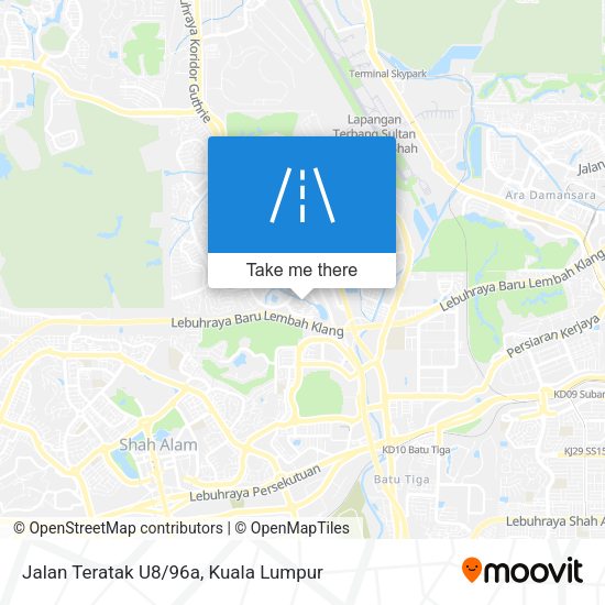 Jalan Teratak U8/96a map