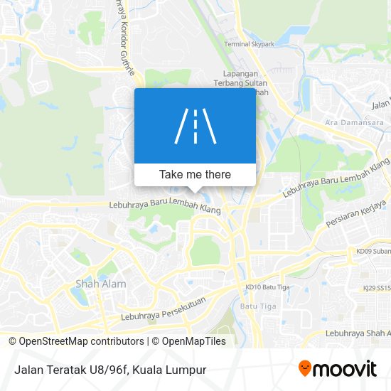 Peta Jalan Teratak U8/96f