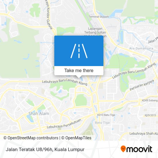Peta Jalan Teratak U8/96h
