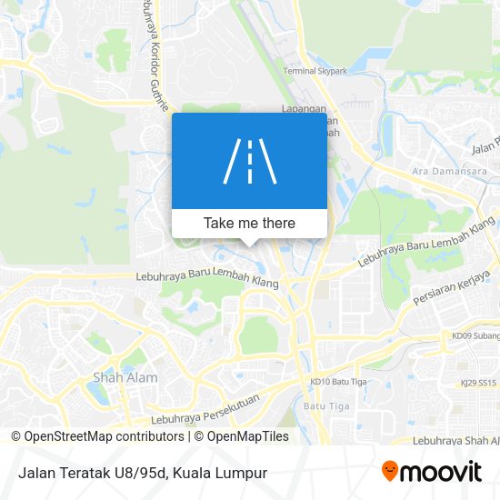 Peta Jalan Teratak U8/95d
