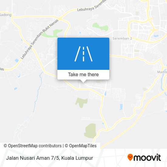 Jalan Nusari Aman 7/5 map