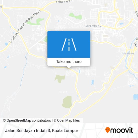 Peta Jalan Sendayan Indah 3