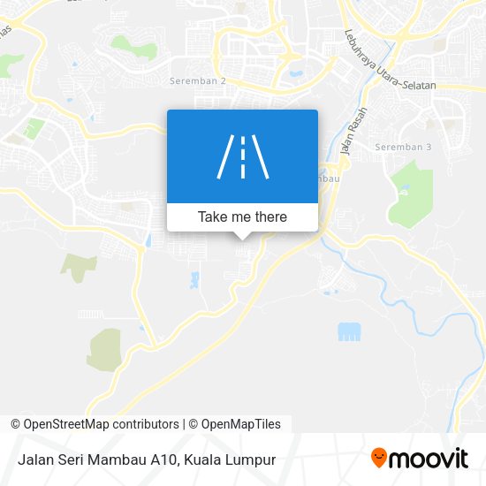 Peta Jalan Seri Mambau A10