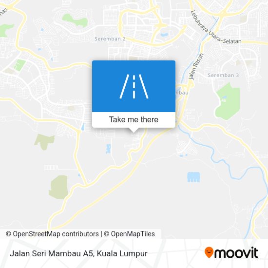 Jalan Seri Mambau A5 map
