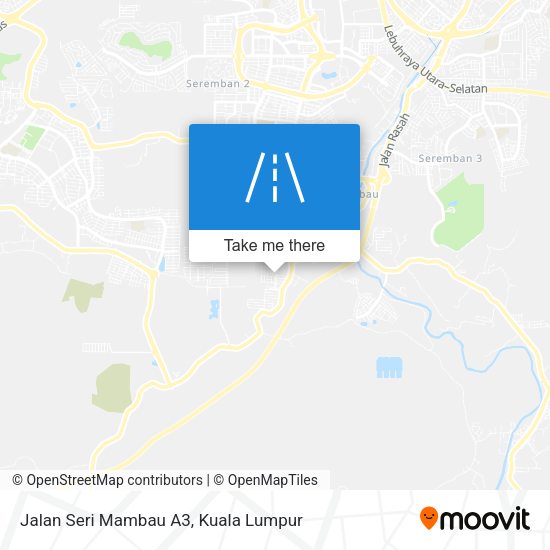 Peta Jalan Seri Mambau A3