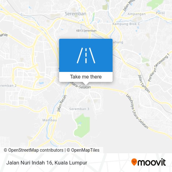 Jalan Nuri Indah 16 map