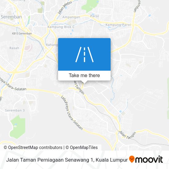 Jalan Taman Perniagaan Senawang 1 map