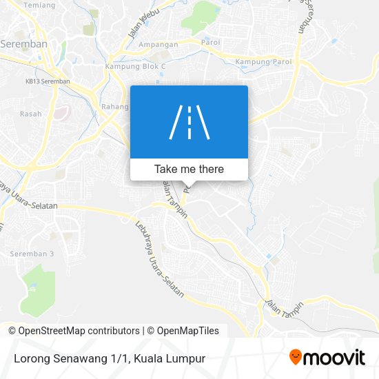 Peta Lorong Senawang 1/1
