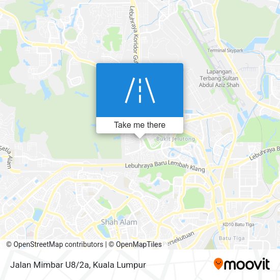 Jalan Mimbar U8/2a map